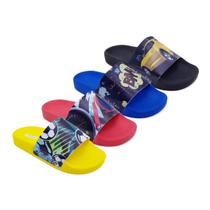 4 Par Chinelo Sandália Slide Infantil Estampa Masculino K44 4 Par Chinelo Sandália Slide Infantil Estampa Masculino K44