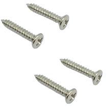 4 parafuso jack plate GUITARRA 2.5 X15MM niquelado 4 parafuso jack plate GUITARRA 2.5 X15MM niquelado
