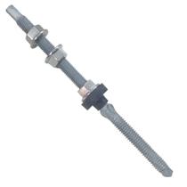 4 Parafusos M10x200 Placa Solar Telha Fibrocimento P/ Metal