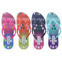 4 Pares Chinelo Feminino Sandália Carnaval Cores Neon K127 4 Pares Chinelo Feminino Sandália Carnaval Cores Neon K127