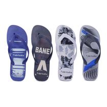 4 Pares Chinelo Masculino Top Adulto Sandália Estampado K38 4 Pares Chinelo Masculino Top Adulto Sandália Estampado K38