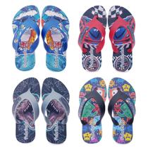 4 Pares Chinelo Sandália Infantil Estampas Menina Menino K58 4 Pares Chinelo Sandália Infantil Estampas Menina Menino K58