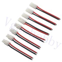 4 Pares De Adaptador De Conector Macho Fêmea Estilo Tamiya Com Fio De Silicone 10cm 14AWG Para