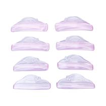 4 Pares de Almofadas de Silicone Curvadas em L para Lifting de Cílios 3D