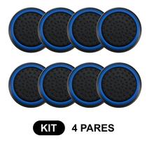 4 Pares de Grips p/ controle Anti Derrapante Silicone Botão Analógico do Joystick Playstation PS3 PS4 PS5 Xbox One Series Nintendo Compatível