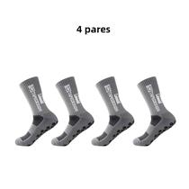 4 Pares de Meias de Futebol Antiderrapantes