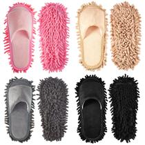 4 pares de microfibra lavável Mop Slippers Jecery para mulheres e homens 4 pares de microfibra lavável Mop Slippers Jecery para mulheres e homens