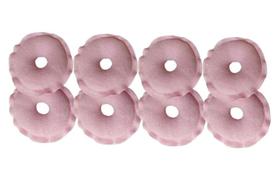 4 pares rosquinhas protetoras de amamentação - tecido algodão e absorvente