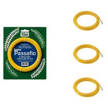 4 Passa Fio Proaqua 15 Metros Profissional Nylon Flexível