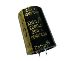 4 pçs capacitor eletrolitico 2200x200v - 2200uf x 200v - 105
