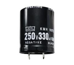 4 PÇS CAPACITOR ELETROLITICO 330X250V - 330UF X 250V - 105º 4 PÇS CAPACITOR ELETROLITICO 330X250V - 330UF X 250V - 105º
