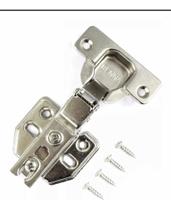 4 Pçs Dobradiça Curva Com Amortecedor Slide On 35mm - Renna