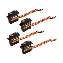 4 PCS EMAX ES3352 12,4g Mini Metal Gear Digital Servo para Avião RC Adequado para Tipo de Plugue JR