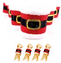 4 Pçs Enfeite De Natal Porta Guardanapo Titular Banquete 4 Pçs Enfeite De Natal Porta Guardanapo Titular Banquete