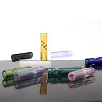 4 PCS Filtros De Cigarro De Vidro De Boca Redonda Suporte De Rolamento Portátil Reutilizável
