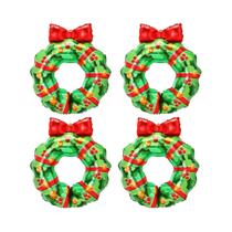 4 pçs natal arco guirlanda balões festa de aniversário de natal ano novo decoração do feriado balões