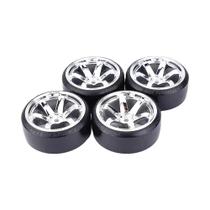 4 PCS Padrão Duro Pneus Drift Rodas 12mm Hex para HPI HSP 1:10 RC On Road Racing Car