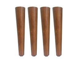 4 Pe Palito 30cm Marrom Claro Sem Parafuso Central 4 Pe Palito 30cm Marrom Claro Sem Parafuso Central