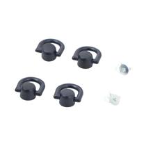 4 Peças De Anéis Em D De Couro, Rebites E Estopas Metálicas Para Acessórios De Alça De Carteira