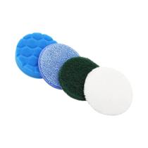 4 Peças De Cabeça De Escova Elétrica De Limpeza De 4 Polegadas, Esponja Hexagonal Flocada, Disco De