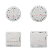 4 Peças De Disco De Trançar Redondo E Quadrado, Bandeja Para Cordão, Placa Para Tricô E Miçangas,