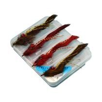 4 Peças De Iscas ANFS Zonker Streamer Para Pesca Com Mosca Para Robalo, Truta E Lucioperca Com Caixa