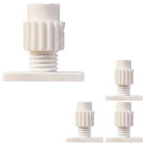 4 Peças - Distanciador Branco Para Corrediça Regulagem 25 A 35mm