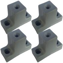 4 Peças - Distanciador Cinza Para Corrediça De 32mm 3,2cm