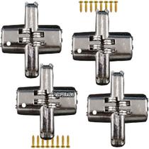 4 Peças - Dobradiça Invisivel Para Móveis De 180º Graus 42 x 12mm 4 Peças - Dobradiça Invisivel Para Móveis De 180º Graus 42 x 12mm
