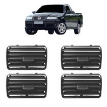 4 Peças Grade Difusor Saída Ar Console Painel Central Saveiro Crossover 1999 Á 2005