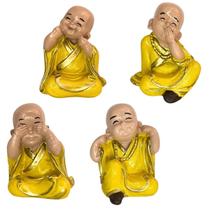 4 peças Pequenos Monges Buda Baby Ornamentos 4 peças Pequenos Monges Buda Baby Ornamentos