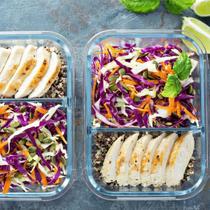 4 Peças-Pote de Vidro c/ Divisória e Tampa Hermética 640ML Fitness 4 Peças-Pote de Vidro c/ Divisória e Tampa Hermética 640ML Fitness