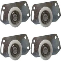 4 Peças - Roldana Inferior DT01 de 32mm Para Porta De Correr Guarda Roupa 40 Kilos