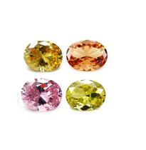 4 Pedra Oval Zircônia Para Pingente Anel Brincos 16 mm x 12 mm Alta Qualidade