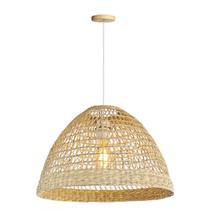 4 Pendente Junco Fibra Natural Artesanal Cabeceira Nat48