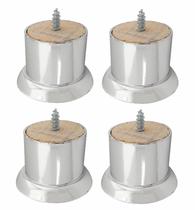 4 Pés 5cm Cromado Sofá Poltrona Mesa Rosca Soberba. 4 Pés 5cm Cromado Sofá Poltrona Mesa Rosca Soberba.