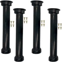 4 Pés Armário Gabinete Pia 26,4 a 30cm Preto 4 Pés Armário Gabinete Pia 26,4 a 30cm Preto