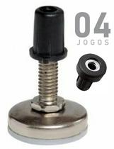 4 Pés Niveladores 5/16 Para Cama Box Mesa Armário