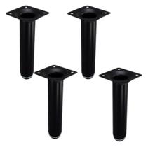 4 Pés Para Armário/Sofas/Racks/Cama Box 20cm Aço Reforçado Tubular