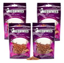 4 Petiscos Meowwies Gatos Natural Chicken Soft Bites