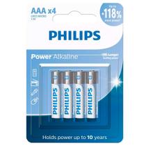 4 Pilhas Alcalinas Aaa Philips 4 Pilhas Alcalinas Aaa Philips
