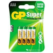 4 Pilhas GP Batteries Super Alcalina AAA 1.5V - 24A-C4