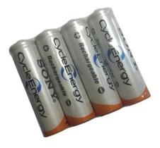 4 Pilhas Sony Aaa Recarregável 4300mah 1,2v Nimh Bateria