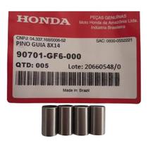 4 Pino Guia Cabeçote Biz 100 98 Á 05 8x14 Original Honda