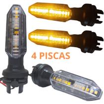 4 Piscas Moto Twister Seta Led Esportiva Titan 160 Stallion P27 dois Pares Dianteiros e Traseiros 4 Piscas Moto Twister Seta Led Esportiva Titan 160 Stallion P27 dois Pares Dianteiros e Traseiros