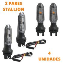 4 Piscas Moto Twister Seta Led Esportiva Titan 160 Stallion P27 dois Pares