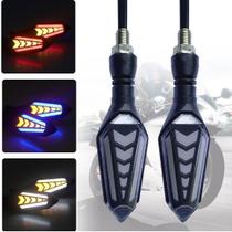 4 Piscas Palito Slim Seta Ultra Led Sequencial Moto Yamaha