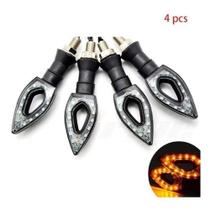 4 Piscas Seta De Moto Led Flecha Cristal Esportiva Universal 4 Piscas Seta De Moto Led Flecha Cristal Esportiva Universal