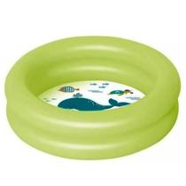 4 Piscina Banheira Inflável Baby Infantil Redonda 28L Verde