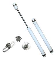4 Pistão A Gás 120n Amortecedor Para Armário Cozinha Branco